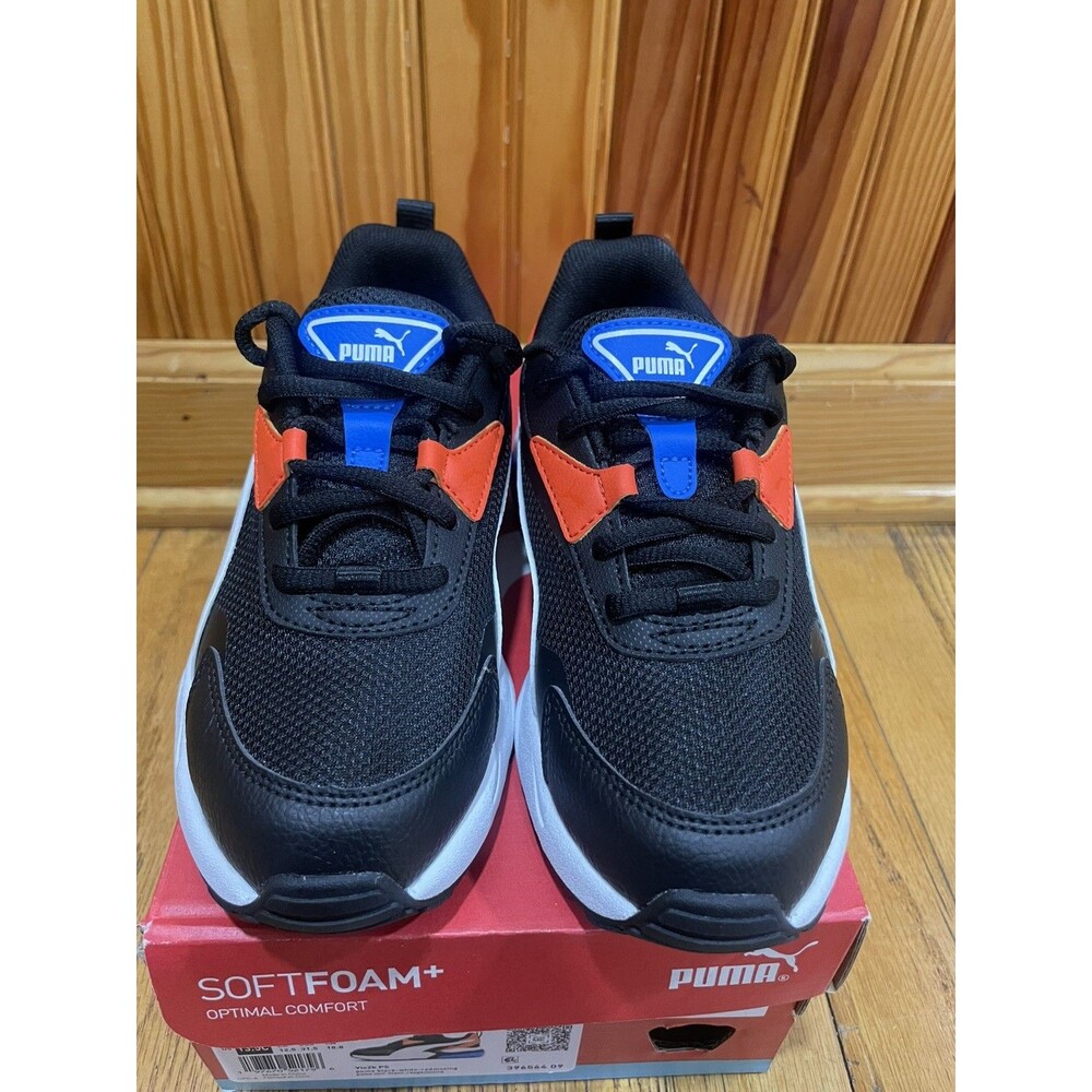 Puma SoftFoam+ Kids Shoes Size 13.5C Sneakers Athletic Black New